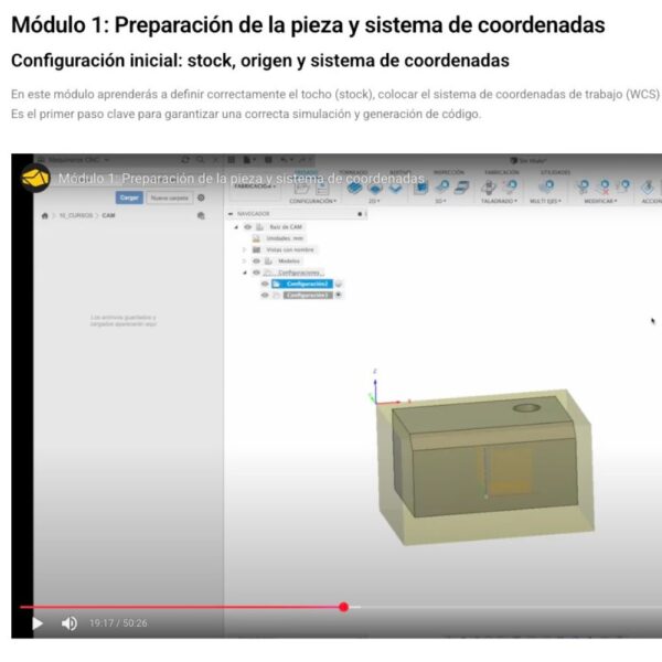 Curso CAM Fusion 360: Fresado 3 Ejes (2022) - Imagen 2
