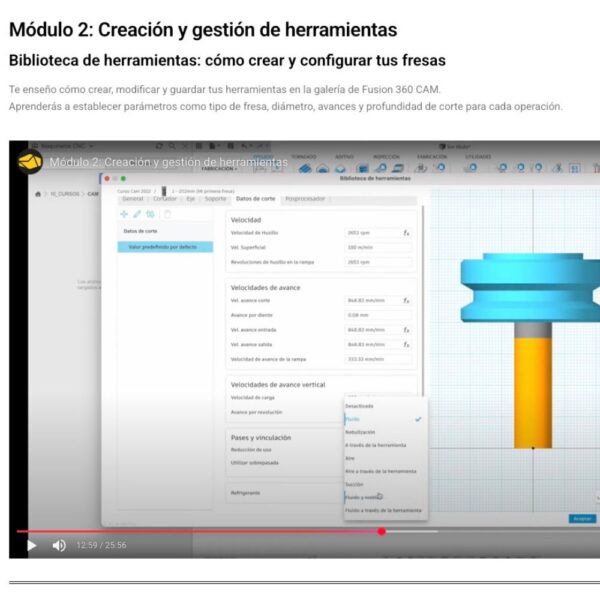 Curso CAM Fusion 360: Fresado 3 Ejes (2022) - Imagen 3